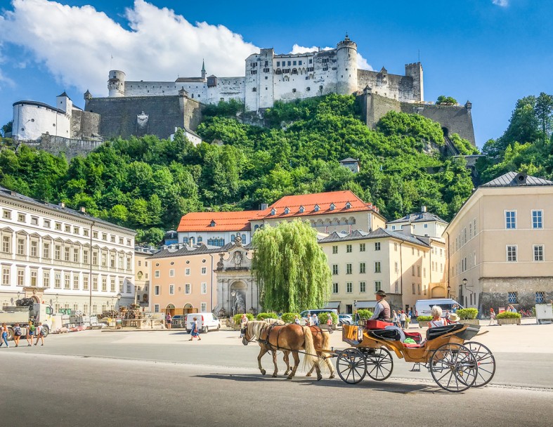 Kapitelplatz in der Stadt Salzburg