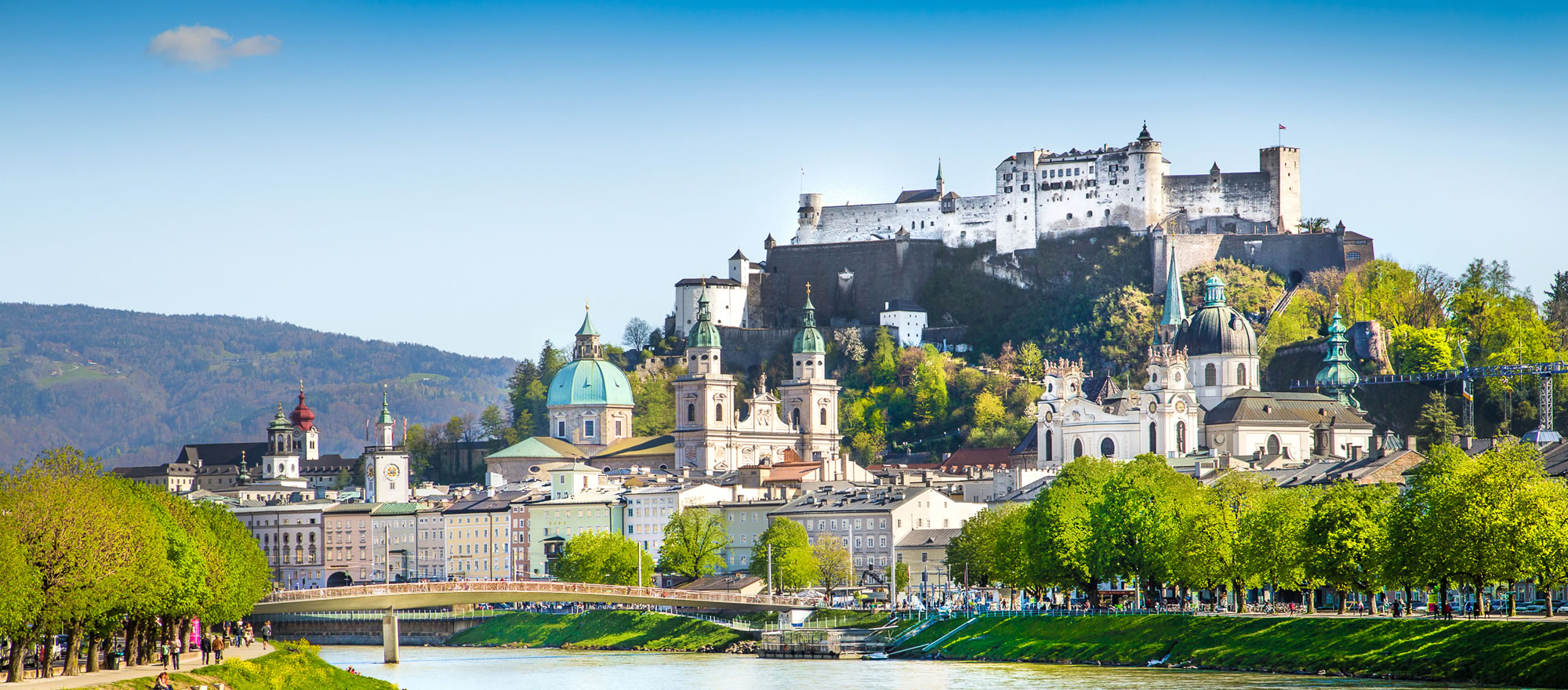 Die Stadt Salzburg im Sommer