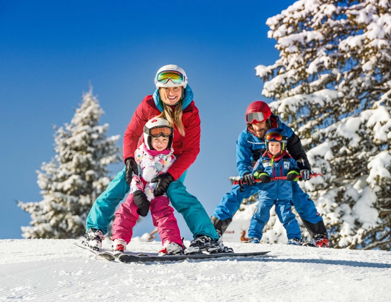 Skifahren mit Kindern © Flachau Tourismus